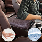 Center Console Cover for Chevy Silverado & GMC Sierra 1500 2500 3500 2014-2018 & Tahoe Yukon Suburban 2015-2020, Scratch Resistance Armrest Cover Trim Accessories - Brown (Bucket Console Only)