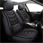 Car Seat Covers Full Set,Automotive seat Covers for Cars,Waterproof Leather seat Covers with Fixed Lumbar Support,Universal Fit for Most Cars,SUV,Trucks and Sedans