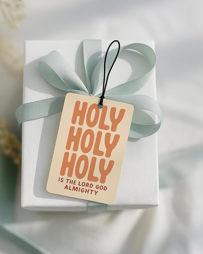 Retro Christian Car Air Freshener 4 Pcs Coconut Scented, Religious Faith Car Accessories Mirror Decor for Women, Bible Verse Study Hanging Air Freshener for Cars Closet Drawer Books