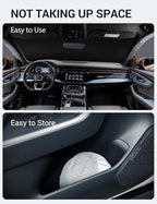 Proadsy 2026 Upgrade Windshield Sun Shade Custom Fit 2019-2025 2026 Audi Q8 Foldable Front Sunshade Protector Sun Visor Blocks UV Rays Keep Car Cooler