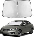 EcoNour Windshield Sunshade Compatible for Honda Civic 2012–2013 2014 2015, Sun Visor for Front Windshield & Window Sunshade Cover, UV Heat Blocker & Protector, Car Accessories