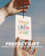 Inspirational Boho Christian Citrus Car Air Freshener 4 Pcs, Pastel Colorful Religious Bible Verse Hanging Air Freshener for Cars Classroom Books Decor, Christian Accessories Gifts for Women