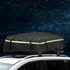 Car Roof Bag 425L/486L, Rooftop top Cargo Carrier Bag with Night Reflective Strip Universal Luggage Bag Storage Cube Bag for Travel Camping (L) (M)