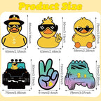 6 Pcs Funny Duck Air Freshener for Christmas Hanging Automotive Air Fresheners Hanging Cute Duck Car Fresheners for Birthday Christmas Festival Gift Supplies