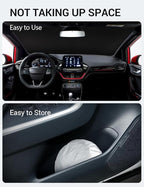 Proadsy 2026 Upgrade Windshield Sun Shade Custom Fit 2017-2019 Ford Fiesta Foldable Front Sunshade Protector Sun Visor Blocks UV Rays Keep Car Cooler