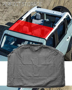 Upgraded Car Hard Top Storage Bag Fit for Ford Bronco 4 Door 2021 2022 2023, Roof Panel Over Rear Row Seat, Portable Panel Storage Bag, Top Panel Protector Bag with Handle