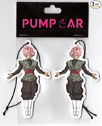 PumpCar car air freshener 2-piece double-sided goku black hanging cherry-scented for rearview mirror Car Interior Accessories Household Gifts