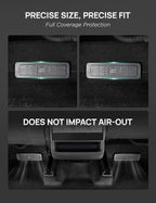 TPARTS Under Seat Vent Cover for New Tesla Model Y Juniper 2025+ Rear Seat Air Condition Outlet Protector Upgraded Snap-on Design Car Air Vent Interior Accessories 2PCS (Premium/Performance)