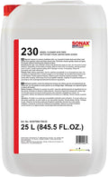 SONAX Wheel Cleaner Plus | Non-Acid Color Changing Formula for Effortless Removal of Brake Dust Grime and Dirt | Safe for All Wheels | Professional Strength Cleaner | 230705 | 25L