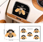 5PCS Bumblebee Car Decor,shiny Air Freshener Vent ClipsCar Accessories Decoration for Refillable Outlet Diffuser, Universal for Most Cars(bee)