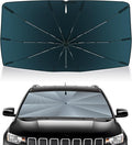 Autorder Windshield Sun Shade Umbrella for 2017-2024 Jeep Compass Accessories,Upgraded Ice Crystal Material,Easy Setup Umbrella Sunshade for Car Windshield,100% Sun Blocking