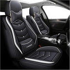 Car Seat Covers Full Set,Automotive seat Covers for Cars,Waterproof Leather seat Covers with Fixed Lumbar Support,Universal Fit for Most Cars,SUV,Trucks and Sedans
