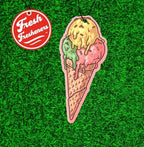 Fresh Fresheners Cute Funny Girl Car Air Fresheners 4-pack (Ice Cream Cone)