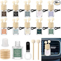 50 Pcs Employee Appreciation Gifts Bulk, Empty Car Diffuser Bottles with Vent Clip, Refillable Essential Oil Car Air Freshener Gifts for Coworker Team Teacher Nurses Staff (Sometimes)