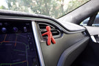 Cesare Car Air Freshener Peppermint Fragrance Red Long Lasting 45 Days Air Vent Clip Uses Alcohol-Free Fragrance Oil Non-Toxic EVA Material