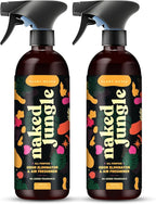 Naked Jungle Premium Plant-Based Odor Eliminator for Strong Odors, Air Freshener Spray, Non Toxic Air Fresheners For Home, Room Deodorizer, No Added Fragrances (16oz, 24oz & 32oz)