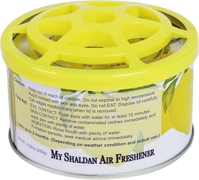 Air Freshener 2-Can Big My Shaldan Lemon Scent Gel, Strong Strength Freshener for Large Cars