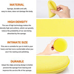 PSLER 30 Pack Foam Applicator Pads - Foam Car Wax Applicator Pad Detailing Round 4 inch Polishing Sponges for Car Wax Applicator Pad -Yellow