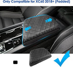 2018-2025 2026 XC60 Center Console Cover for Volvo XC60 (Core/Plus/Ultimate/Ultra/Black Edition/Momentum/R-Design/Inscription),Waterproof&Comfy Leather Cushion 2023 2024 2025 XC60 Armrest Cover