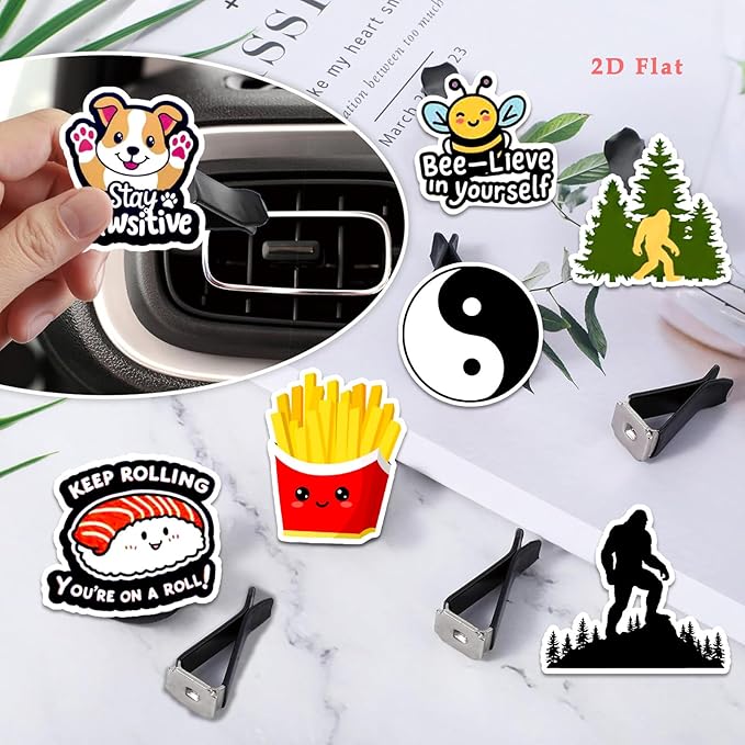 Cute Car Air Freshener Clips Mushroome Car Vent Clips Mushroome Cars Scents Cologne Air Conditioner Clip Auto Vent Interior Decoration Cars Accessories Mushroomes Gifts for Men Women,Friends