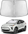 EcoNour Windshield Sunshade Compatible for Chevrolet Bolt EUV 2022 2023 2024, Sun Visor for Front Windshield & Window Sun Shade Cover, UV Heat Blocker & Protector, Car Accessories