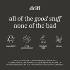 Drift Car Air Freshener - Wood Fragrance - Automotive Odor Eliminator - Long Lasting Scent - Scent Refill - Coconut & Pistachio Starter Kit
