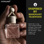 2-Pack Car Fresheners Long Lasting & Car Deodorizer - Mahogany Teakwood Hanging Car Air Freshener for Men and Women, Car Necessities & Scent Diffuser by VUTOLLOSA