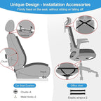 Sanwom Car Seat Cushion Chair Cushions Set with Back Support,1.2in Memory Foam Pressure Relief Non-Slip Design Truck Seat Cushion for Driving, Ergonomic Chair Seat Pad for Office Gaming Wheelchair