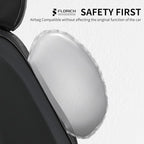 FLORICH Leather Cars Seat Covers Automotive Seat Cover Front Pair Waterproof Seat Covers for Car Vehicle Seat Cushion Protector Universal Fit for Most Cars Trucks SUVs, Black