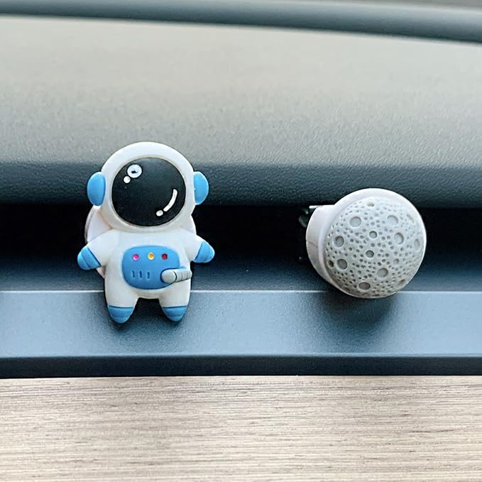 Tesla Model 3 Y S X Car air fresheners Scents diffuser Vent clips Perfume Air freshener DIY fragrance for Full Series Tesla Interior Accessories Tesla AC Vent freshener (Astronaut 1)