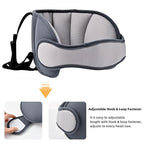 Kids Car Seat Head Support Band, Adjustable Child Carseat Headhold, Safety Car Seat Neck Relief Strap, Breathable Head Neck Pillow Support – Baby Travel Accessories, Dark Grey