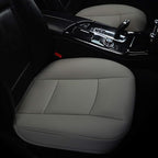 Car Interior PU Leather Car Seat Cover Protector Front Car Seat Cover,Single Seat Cover (Width 20.8×deep 21×Thick 0.2 inch) (Gray) Taupe
