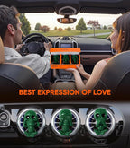Skull Car Air Freshener Vent Clips, Goth Decor Interior, Gothic Halloween Cool Decoration Horror Skeleton Dashboard Accessories Spooky, Cute Funny Gifts for Men Women