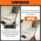 Center Console Cover for Santa Fe 2024 2025 2026 - Soft Armrest Pad Cover Protector Middle Console Cover for Hyundai Santa Fe 2024 2025 2026 Interior Accessories (Gray)