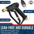 McKillans® Pressure Washer Gun Replacement M22 Inlet with Extension with 1/4” Quick Connector Coupler