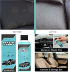 Interior Maintenance Refresher for Car, Plastic Clarify Tire Shine for Cars, 4 oz Black Plastic Car Trim Restorer Spray, Waterless Detailer for Rubber, Vinyl, and Plastic, Restores Deep Shine (1pc)