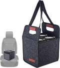 4 Cup Drink Carrier with Handle, Reusable Insulated Drink Caddy Drink Holder for Car, Folding Portable Coffee Cup Holder Bag for Travel and Delivery