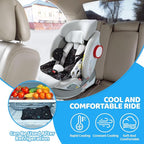 Orzbow Car Seat Cooling Pad for Babies, Toddlers, and Kids | Carseat Cooler Pad with Waterproof Seat Liner | Comfortable and Durable Cooling Cushion for Strollers, Baby Summer Essentials, Black