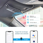 Hands-Free Bluetooth Speaker for Car: Handsfree Wireless Speaker Kit for Cell Phone in Car - Support Auto Power On Siri Google Voice Assistant with Mic Compatible with Samsung Android iPhone