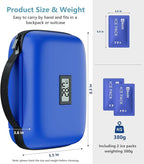 Insulin Cooler Travel Case with Temperature Display, TSA Approved Diabetic Cooling Bag for Insulin Pens and Supplies, Refrigerated Medicine Organizer with 2 Ice Packs