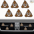 Funny Poop Air Vent Clips - 6 Pcs Face Car Air Fresheners Vents Clips Car Diffuser Cute Accessories for Women