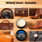 XIRUJNFD 160g/5.6oz Cleaning and Care Cream for Leather Care Conditioner, Restores & Protects for Dashboard, Steering Wheel Protection, Bag, Clothing, Sofa, Furniture, with Towels & Sponges (1)