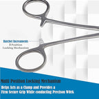 Dog Pet Ear/Nose Hair Puller Grooming Hemostat Locking Forceps Pliers, 5.5" (14cm), Straight