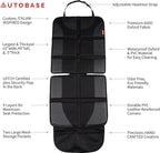 Autobase Car Seat Protector for Child Car Seat | Largest and Thickest Waterproof Backseat Protector for Kids and Pets | Heavy-Duty Non-Slip Rubber Padded Backing (Black, XL – 1 Pack)
