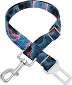 Adjustable pet cat and Dog car seat Belt，The Lanyard is Flexible and Adjustable from 20 to 33 inches (Black Lightning)