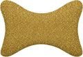 Headrest Pillow for Car Seat, 2 Pcs Memory Foam Neck Support Pillow for Neck Pain Relief, Compatible with Beautiful Gold Bling Glitter Sparkles Pattern Car Office Soft Travel Pillow