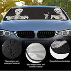 Windshield Sun Shade Foldable Car Front Window Covers for Car Accessories Sun Heat UV Rays Visor Protector Protection for Universal Cars SUV Truck(Skeleton)