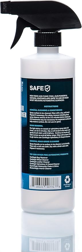 Absolutely Clean Car Magic Complete Interior Cleaner and Conditioner - Multi-Purpose Car Interior Cleaner | Leather, Rubber, Vinyl & Wood | Non-Greasy Formula (16oz Spray Bottle 2Pack (Save 25%))