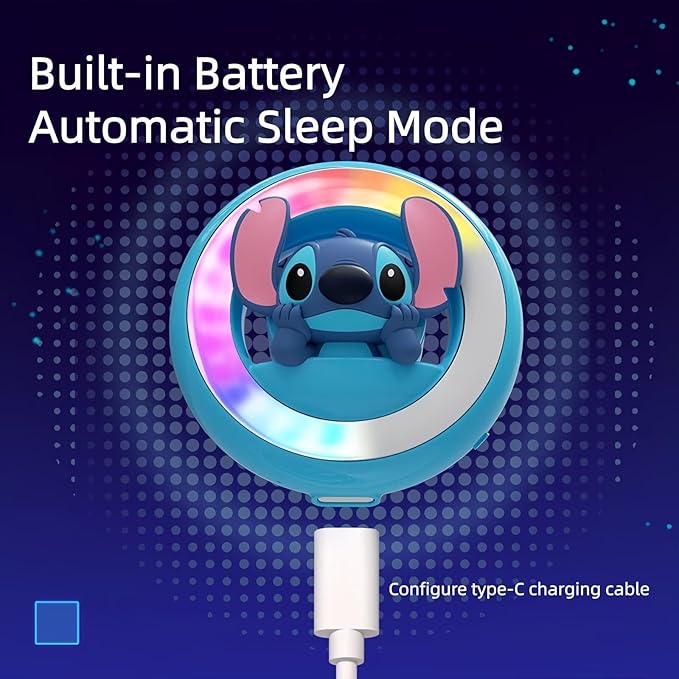 DAYUJIAN Cute Car Air Fresheners Rhythm Atmosphere Lights Automotive Air Outlet Cartoon Car Diffuser Creative Glowable Car Perfume Decoration Aromatherapy Ornament Car Vent Accessories