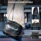 EVERFUN Small Cooler Bag 24/48 Can Insulated Lunch Box Double Deck Soft Leak-Proof Waterproof Collapsible Ice Chest for Men Women Work Travel Car Trip Picnic Beach